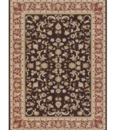 Impeccably detailed florals cascade across this Samira area rug from Loloi, imparting a distinctly traditional and elegant design for any space. Crafted in Turkey of ultra-durable and easy-to-clean polypropylene.