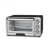 Toast, bake or broil in this generously sized toaster oven broiler from Cuisinart. Large enough to fit an 11 pizza or 4 slices of toast, it boasts an Always Even™ Shade Control which monitors the temperature and adjusts the timing to consistently toast to the shade selected every time.