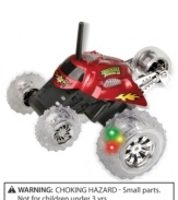 With its flashing lights and super stunts, the Monster Thunder Tumbler from Blue Hat Toy Company is a true force of nature!