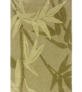 Sheaths of bamboo grow wild for a fresh, lively look in this Utopia rug from Sphinx. Rendered in earthy beige and grassy hues, the lustrous rug is a gorgeous way to add nature-inspired character to your home. With an ultrasoft hand for a blissful result.