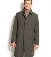 Dour days don't mean your can't be dapper. Sharpen your style with this rain coat from Sanyo.