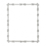 Hand-set Swarovski® crystals add a regal opulence to this brilliant frame.
