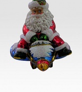 EXCLUSIVELY AT SAKS. This hand-blown ornament is the perfect gift for someone with an interest in aviation. Hand-blownHand-painted4½ tallImported