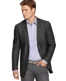 Class up the joint in this Calvin Klein slim-fit blazer. Class up the joint in this Calvin Klein slim-fit blazer.