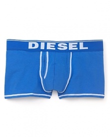 Layer number one gets a dose of color with these comfortable and supportive boxer trunks from Diesel.