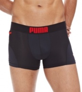 Dry goods. With moisture-wicking, these Puma trunks keep you comfortable all day.