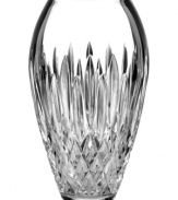 Waterford crystal is made even more radiant with the complex cuts of Monique Lhuillier's Arianne vase. A minimalist shape adds to its timeless look and luxurious feel.