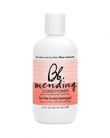 A moisture-rich conditioner for the truly damaged (who regularly color, straighten or perm). Supercharged formula gently cleanses and repairs damage without stripping color, wilting perms or reverting chemically straightened hair.Usage: After cleansing with Mending Shampoo, smooth evenly through hair and wait 1–2 minutes. Rinse.Product Recipe: For most intense care, pair with Mending Shampoo, Complex and Masque. Color compatible.