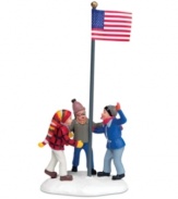A result of the dreaded, rarely uttered triple-dog-dare. This figurine captures a confident Flick moments before he find his tongue frozen to the school flagpole.