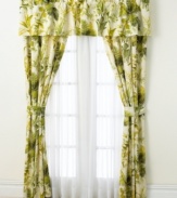 The Island Botanical window panel pair captures exotic flora in a powerful shade of green over a pure ivory ground. Coordinate this gorgeous pair with the breezy Tommy Bahama comforter set for your own island retreat.