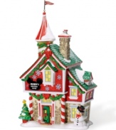 No holiday season is complete without a trip to Mickey's Christmas castle! A snowman, Christmas tree and candy cane pillars create an exceptionally spirited home.