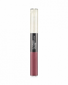 Specially packaged for the Tabloid Beauty collection: a long-wearing lipcolor that applies in two quick steps. Stroke on the specially formulated color base, flip the stick, and apply the clear gloss. Soft and comfortable on. Kiss, drink, eat. Doesn't smudge, run, transfer or feather - proven to provide up to eight hours of transfer-free wear. Best removed with Cleanse Off Oil.