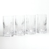 Known for it's brilliant clarity, each piece of Miller Rogaska crystal has been crafted with a unique attention to detail by a dedicated group of European artisans. The delicately etched Soho collection adds a graceful note to any gathering. Shown here (clockwise from left): goblet (see Soho Stemware by Miller Rogaska); ice bucket; decanter; pitcher; highball; and double old fashioned. Carafe is available but not pictured.