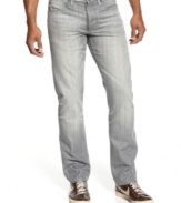 Fade to gray. With a cool, lived-in look, these Sean John jeans will quickly rise in your rotation.