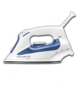 Make comfort a pressing matter! Seamlessly fitting into your hand with an innovative thumb rest, this power presser conquers the most stubborn creases and kinks with a stainless steal soleplate and precision tip that bring bursts of steam to hard-to-reach areas. Model DW2070. Qualifies for Rebate