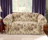 With a lush floral print, Sure Fit's Chloe slipcover revives your love seat with easy elegance. Blossoms with a hint of plum add just the right amount of color to any room.