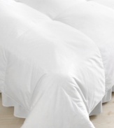 Sleep serenely with this plush, oversized down comforter from Sealy®, featuring a smooth 400-thread count cotton sateen cover and true baffle box construction that keeps fill even and secure.