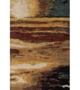 Featuring a lush landscape captured in beautiful brushstrokes, this Momeni area rug is a true Impressionist masterpiece. Every element is brought to life in a radiant color palette, hand-tufted in India from incredibly soft New Zealand wool.