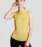 In a zesty hue, this T Tahari top lends a zing to classic suiting by day, then shines solo after hours.