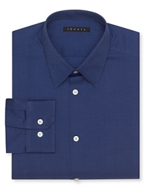 Theory Posh Twill Dover Print Dress Shirt - Slim Fit