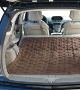 Keep your car clean and pristine with the easy-care Auto Friend cover from Sure Fit. Featuring durable, quilted polyester with a built-in waterproof barrier that protects your car from spills and messes that pets, children and everyday errands can cause. Plus, it's a breeze to set up and take off!