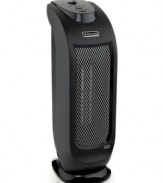 Need your space? The innovative design of this tower heater stays out of the way with a smart, compact shape that still packs incredible power & a breath of fresh air, too. An advanced LCD screen keys you in on current humidity level and desired humidity level, while a rotating nozzle distributes an ultra fine mist evenly, thoroughly and at a near-whisper. 1-year warranty. Model BUL7933-UM.