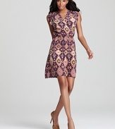 This Ella Moss dress masters global inspiration with a richly eclectic print, cut from supple silk.