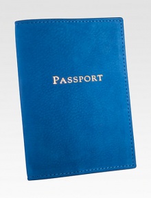 This slim case features pockets specifically designed to hold your passport, customs cards and baggage claim ticket.4 X 5.5NubuckMade in USA