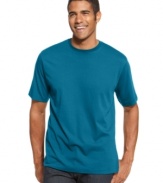 Lightweight and super comfortable, this bold crew neck T shirt provides the perfect start to a cool, layered look. (Clearance)