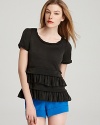 MARC BY MARC JACOBS Top - Soleil Ruffle Jersey