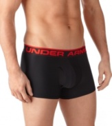 Shorten your style without sacrificing performance with these boxer briefs from Under Armour®.