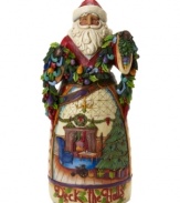 Ready with boughs of holly, Santa gives us a peek inside a merry & cheery home that has been decorated in anticipation of the big day. Deep, rich hues and a folk style make this the perfect addition for decking your very own halls in Christmas style.