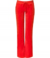 Off-duty looks get an effortless cool edge with Juicy Coutures bootcut velour lounge pants - Drawstring waistline, flared leg, sits low on the hips - Style with a tee and cozy pullover, or for a sportier look, with a matching hoodie and flats