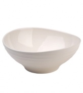 Evoking the natural exuberance of thrown pottery, the Mikasa Swirl cereal bowl brings unfussy elegance to your table in classic stoneware. Cereal bowl shown top right.