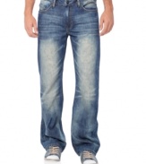 Step up your game. These boot-cut jeans from Buffalo David Bitton have style to spare.