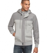 Less of a layer, more of an outfit. This hoodie from Marc Ecko Cut & Sew is an all-day all-star.