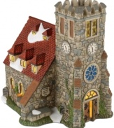 Marking the location of Charles Dickens' baptism, this detailed replica of the Church of St. Albans plays a pivotal role in the Dickens' Village collection. Crafted of pure porcelain by Department 56.