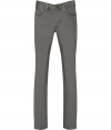 Stylish pant in fine, pure grey cotton - Soft yet durable, lightweight material - A new staple from cult denim label J Brand - Slim, straight leg and medium low rise - Classic five pocket style with button closure, wide belt loops and zip fly - Casually cool and versatile, seamlessly transitions from day to evening - Pair with a t-shirt and a light cashmere pullover or with a blazer and button down