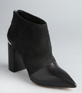 These aggressively fashionable See by Chloé booties get right to the point, finished with striking metallic heel accents.