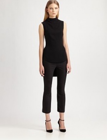 Sleek and form-fitting, in ultra-luxe knit cashmere.Self waistbandVertical back seamsInseam, about 26CashmereDry cleanMade in USA of Italian fabricModel shown is 5'10 (177cm) wearing US size Small. Sleek and form-fitting, in ultra-luxe knit cashmere.Self waistbandVertical back seamsInseam, about 26CashmereDry cleanMade in USA of Italian fabricModel shown is 5'10 (177cm) wearing US size Small.