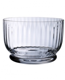 Villeroy & Boch brings contemporary style to your home with this New Cottage bowl, featuring a stately silhouette detailed with beveled edges. Finished in elegant crystal. Villeroy & Boch brings contemporary style to your home with this New Cottage bowl, featuring a stately silhouette detailed with beveled edges. Finished in elegant crystal.
