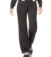 These track pants from Puma offer superior comfort; the embroidered logo at the hip lends iconic athletic style!