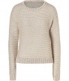 Bring subtle style to your casual-cool looks with LAgences textural striped raglan sleeve pullover - Rounded neckline, long raglan sleeves, ribbed trim, allover textural striping - Classic straight fit - Pair with tissue tees and favorite skinnies, or with round collar button-downs, leather leggings and ankle boots