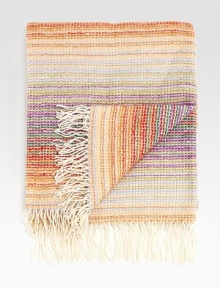 A luxuriously soft blend of wool and angora, woven in a signature Missoni pattern.Wool/angora/polyester51 X 75Dry cleanMade in Italy