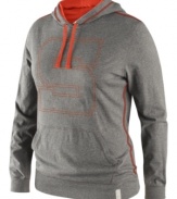 Cheer on the Syracuse Orange in this fashionable jersey hoodie by Nike.