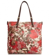 This prettily eye-popping shopper features a 60s-inspired floral print to put a happy spin on everyday errands.