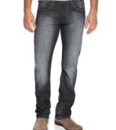 These washed slim fit jeans from Buffalo David Bitton are a big way to show off your modern look.