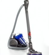 Little Dyson, big city... same great power. Dyson does it all-even small spaces, like cramped apartments and one-bedroom lofts-with its smallest canister cleaner, a compact design that easily stores and still brings the same unrivaled suction that never fades or weakens. Built to clean up every floor type, this cleaner uses Root Cyclone(tm) technology and rows of ultra fine carbon fiber filaments to take the dirt out of city livin'. 5-year warranty. Model DC26.