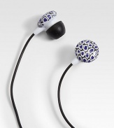 Add a bit of color to your tunes with this printed graphic style.Compatible with iPhone® and MP3 playersRubberImported