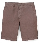 Vince Linen Patch Pocket Shorts